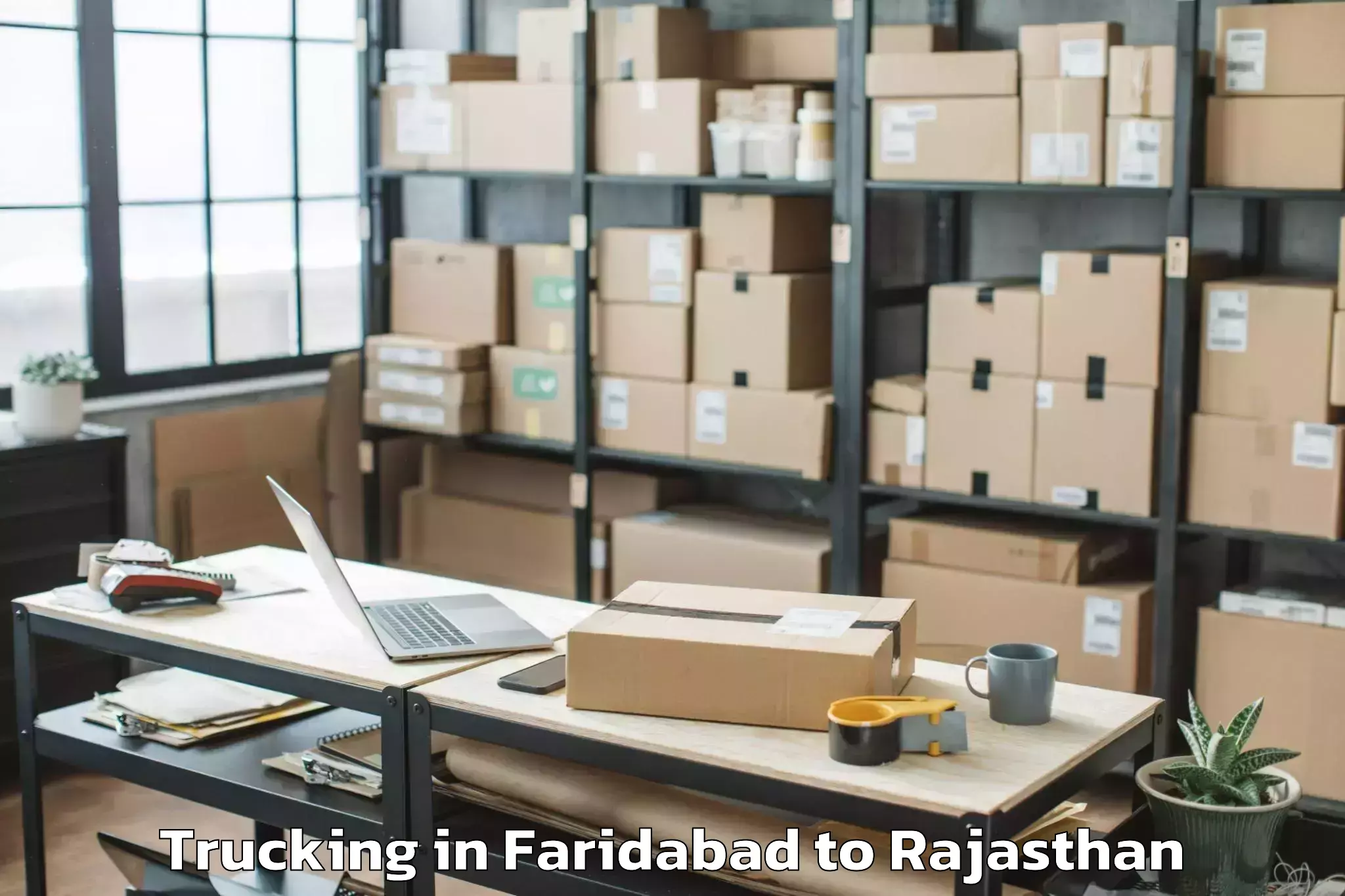 Book Faridabad to Kapasan Trucking